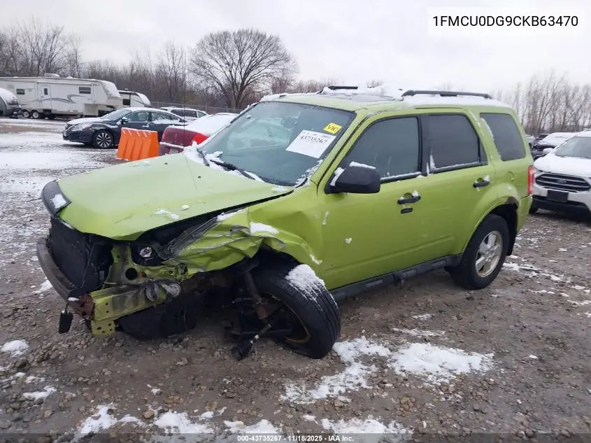 1FMCU0DG9CKB63470 2012 Ford Escape Xlt