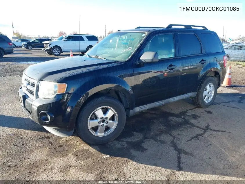 1FMCU0D70CKC01085 2012 Ford Escape Xlt