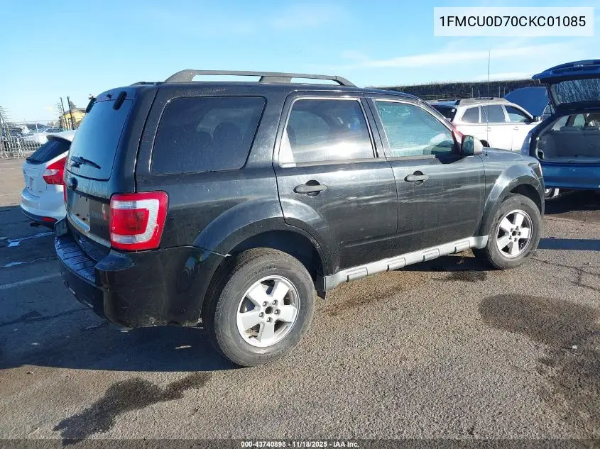 1FMCU0D70CKC01085 2012 Ford Escape Xlt