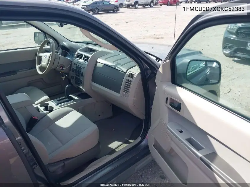 1FMCU0D7XCKC52383 2012 Ford Escape Xlt