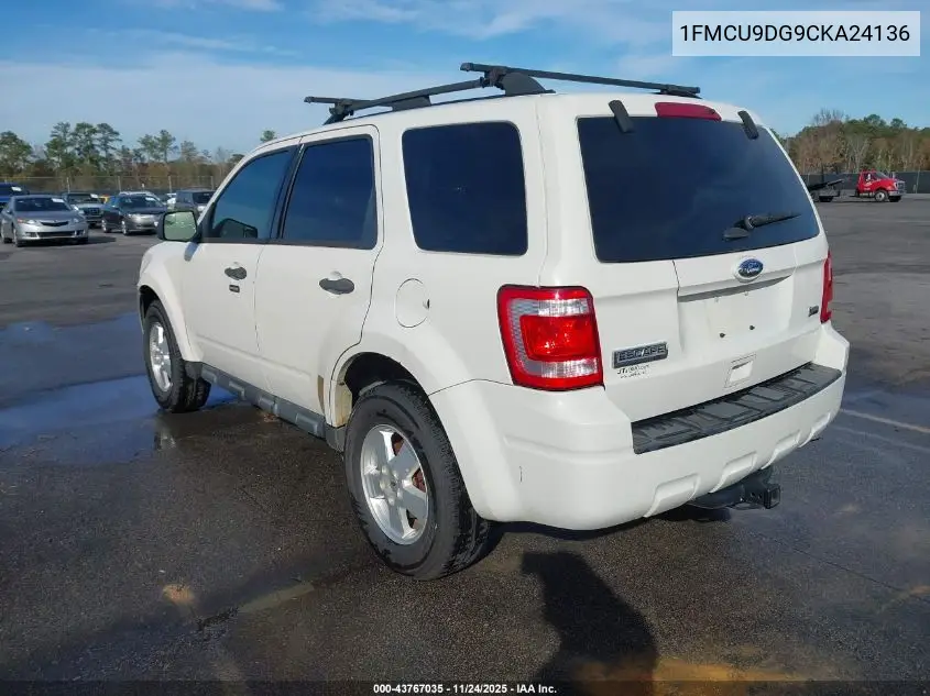 1FMCU9DG9CKA24136 2012 Ford Escape Xlt