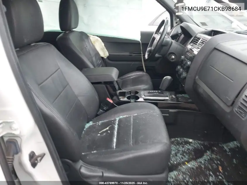1FMCU9E71CKB98684 2012 Ford Escape Limited