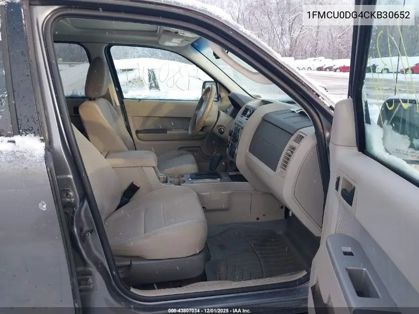 1FMCU0DG4CKB30652 2012 Ford Escape Xlt