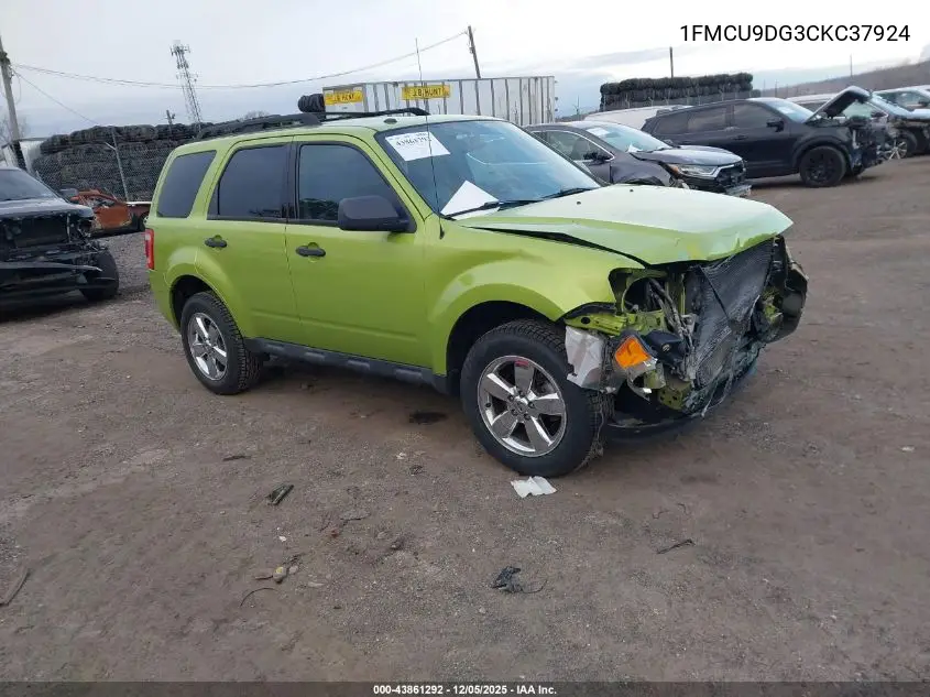 1FMCU9DG3CKC37924 2012 Ford Escape Xlt