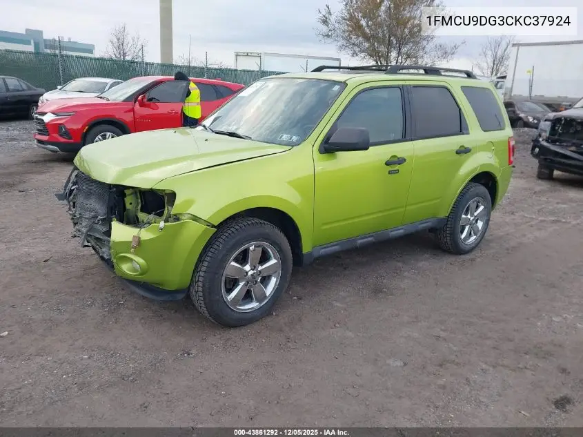 1FMCU9DG3CKC37924 2012 Ford Escape Xlt
