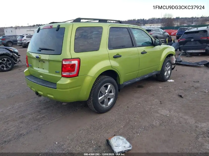 1FMCU9DG3CKC37924 2012 Ford Escape Xlt