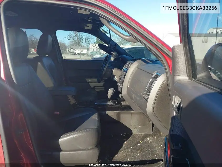 1FMCU0EG3CKA83256 2012 Ford Escape Limited