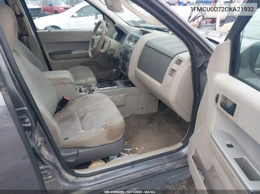 1FMCU0D72CKA21932 2012 Ford Escape Xlt