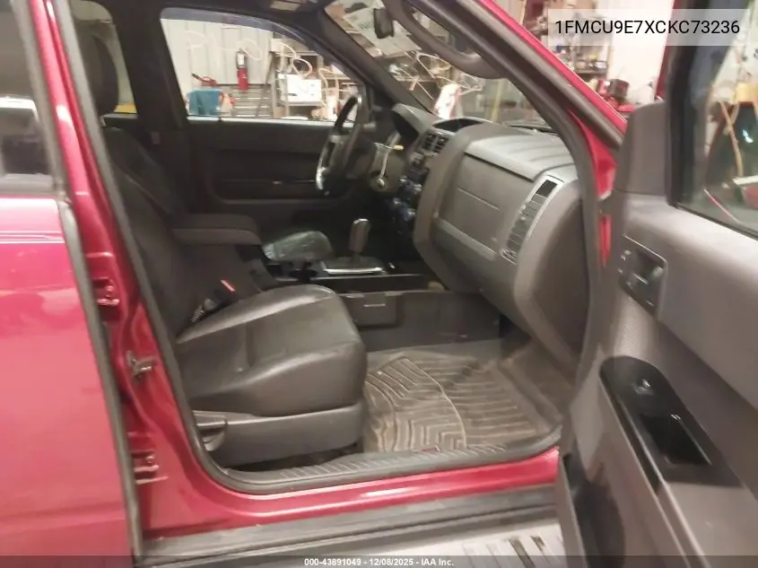 1FMCU9E7XCKC73236 2012 Ford Escape Limited