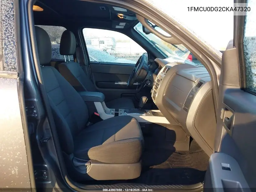 1FMCU0DG2CKA47320 2012 Ford Escape Xlt
