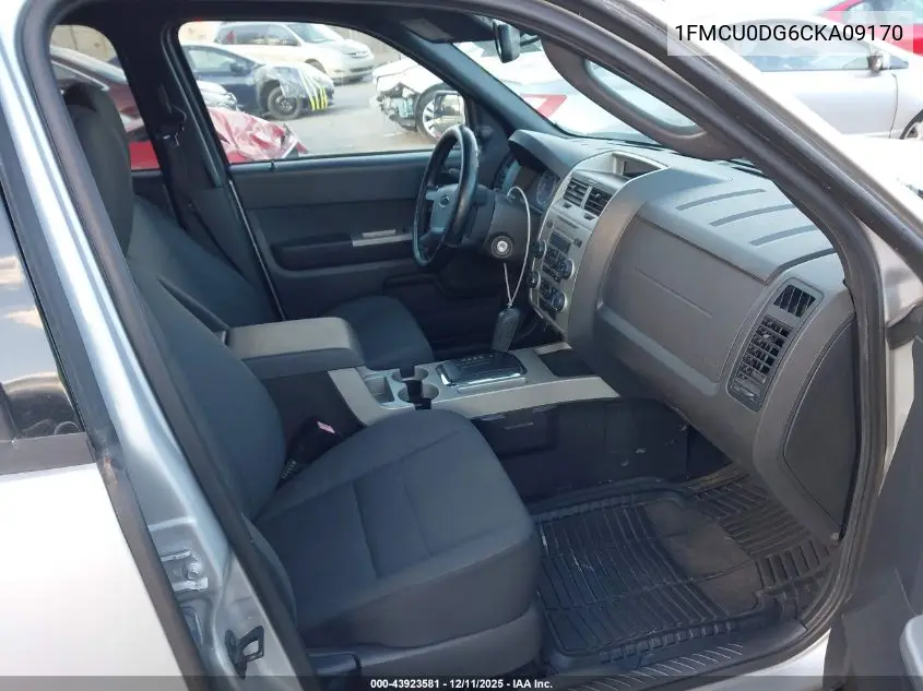 1FMCU0DG6CKA09170 2012 Ford Escape Xlt