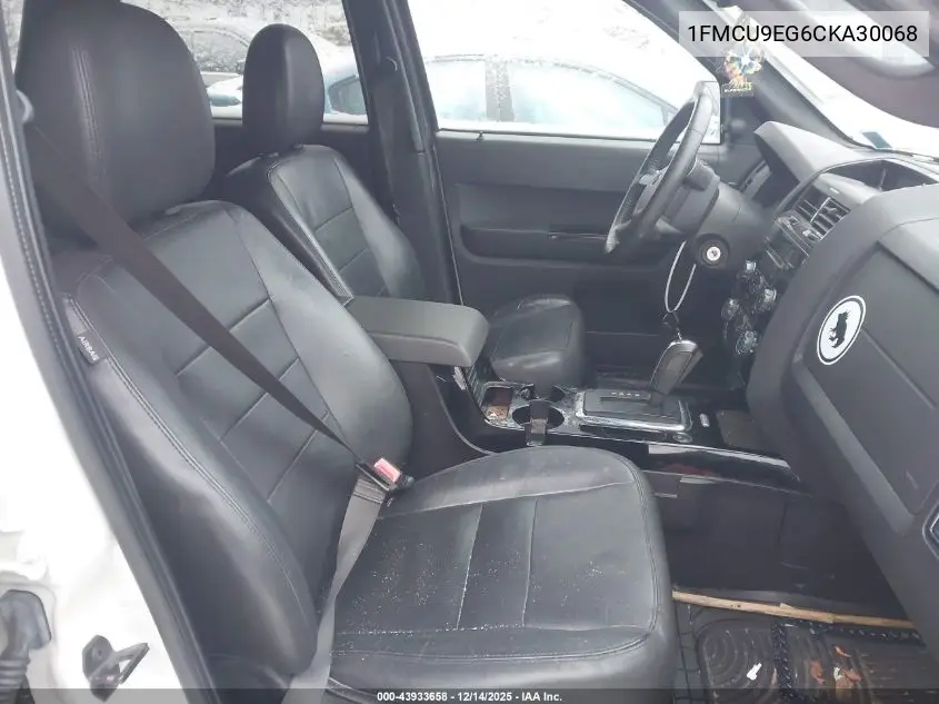 1FMCU9EG6CKA30068 2012 Ford Escape Limited