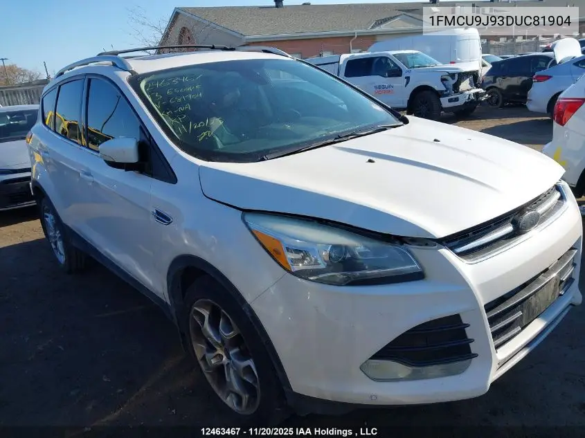 1FMCU9J93DUC81904 2013 Ford Escape Titanium