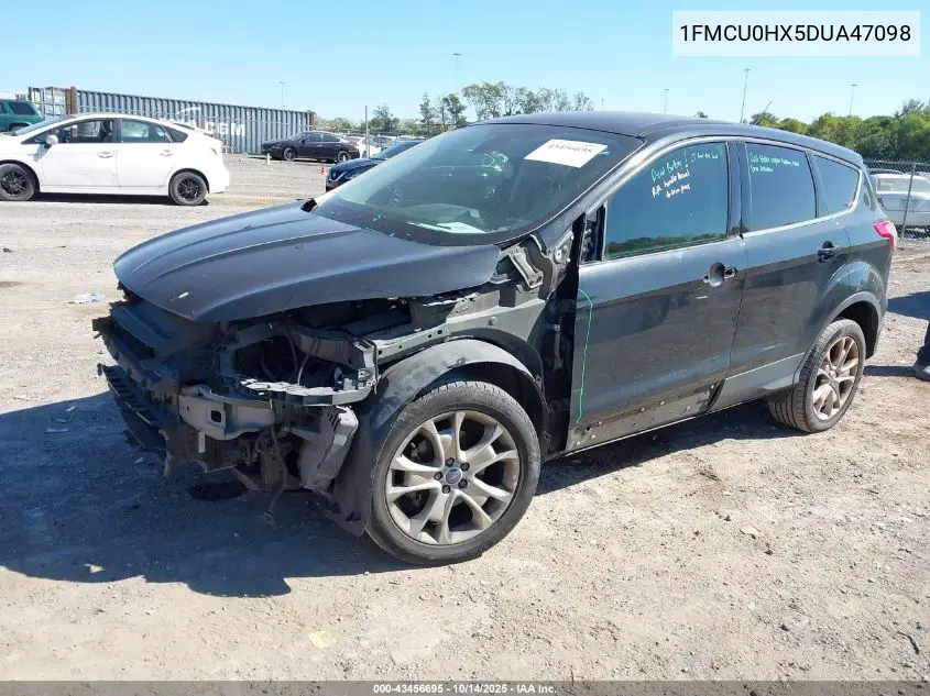 1FMCU0HX5DUA47098 2013 Ford Escape Sel