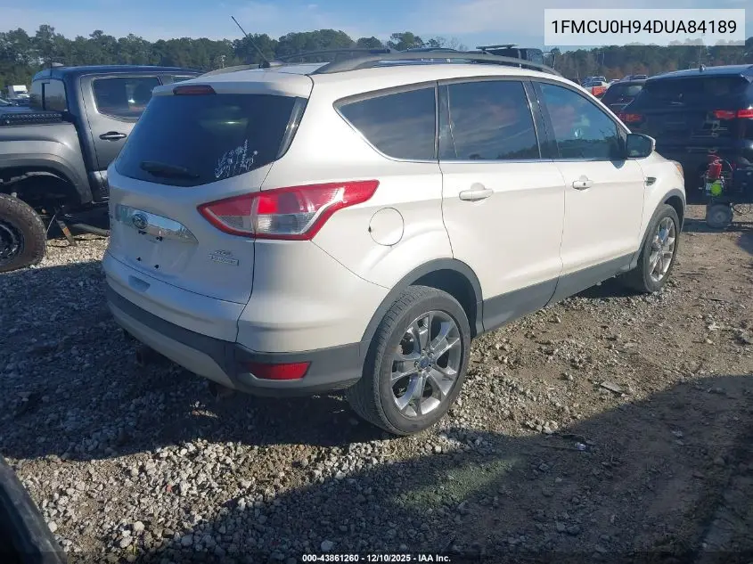 1FMCU0H94DUA84189 2013 Ford Escape Sel