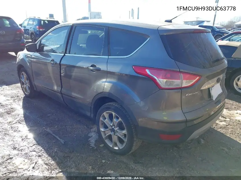 1FMCU9H93DUC63778 2013 Ford Escape Sel