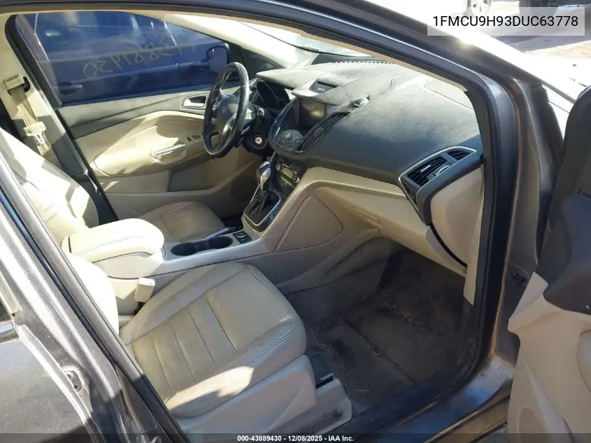 1FMCU9H93DUC63778 2013 Ford Escape Sel