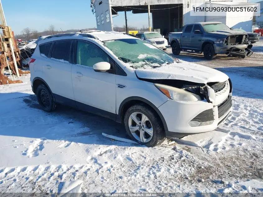 1FMCU9G93DUC51602 2013 Ford Escape Se