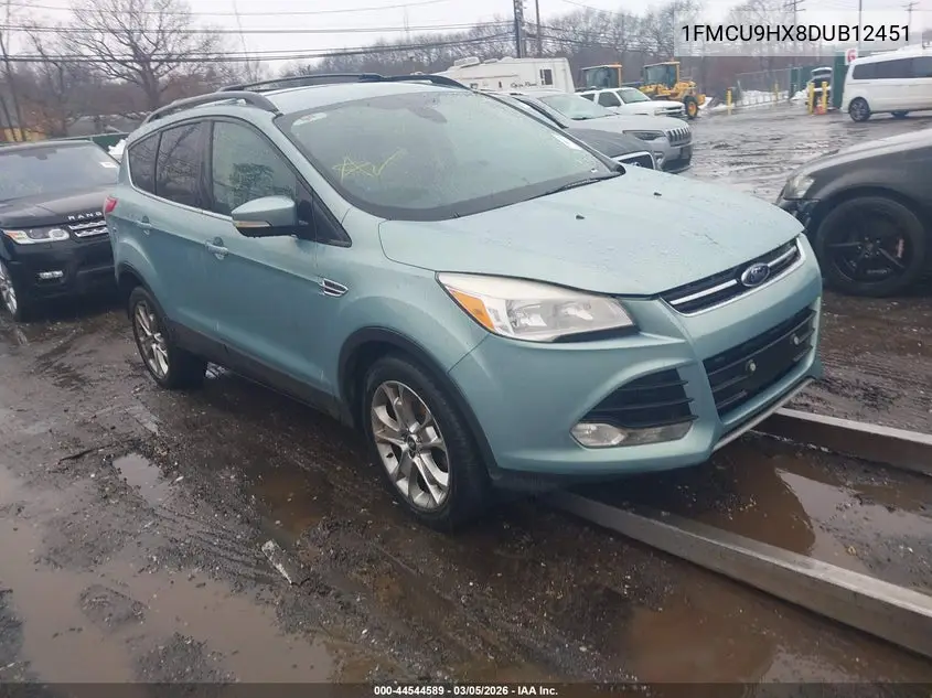 1FMCU9HX8DUB12451 2013 Ford Escape Sel