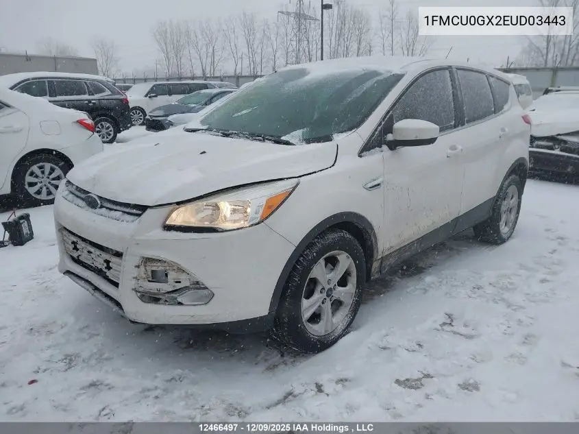 1FMCU0GX2EUD03443 2014 Ford Escape Se