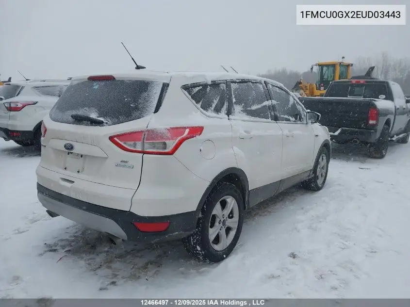 1FMCU0GX2EUD03443 2014 Ford Escape Se