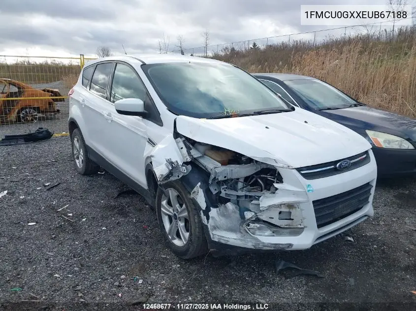 1FMCU0GXXEUB67188 2014 Ford Escape Se