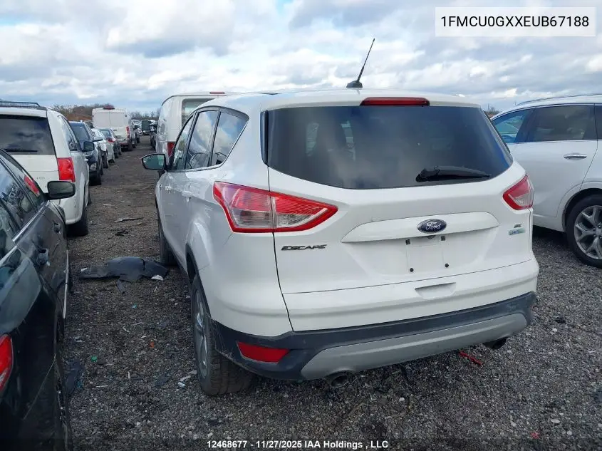 1FMCU0GXXEUB67188 2014 Ford Escape Se