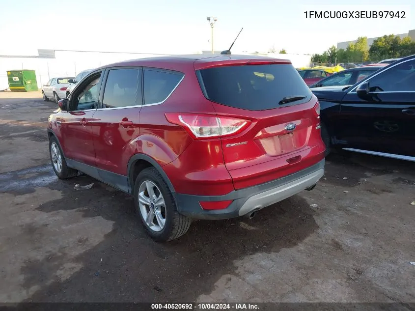 1FMCU0GX3EUB97942 2014 Ford Escape Se