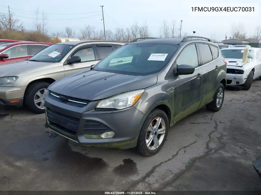 1FMCU9GX4EUC70031 2014 Ford Escape Se