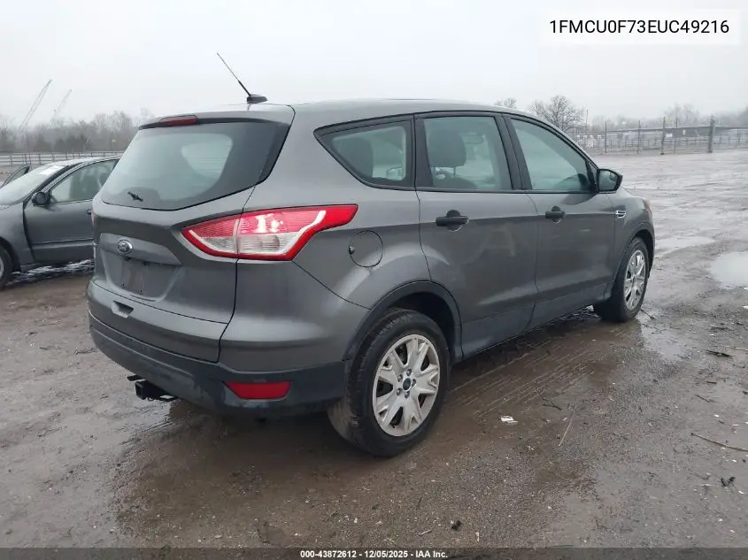 1FMCU0F73EUC49216 2014 Ford Escape S