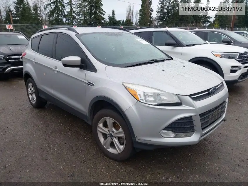 1FMCU0GX2EUB87192 2014 Ford Escape Se