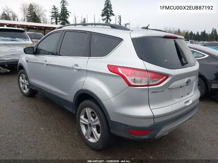 1FMCU0GX2EUB87192 2014 Ford Escape Se