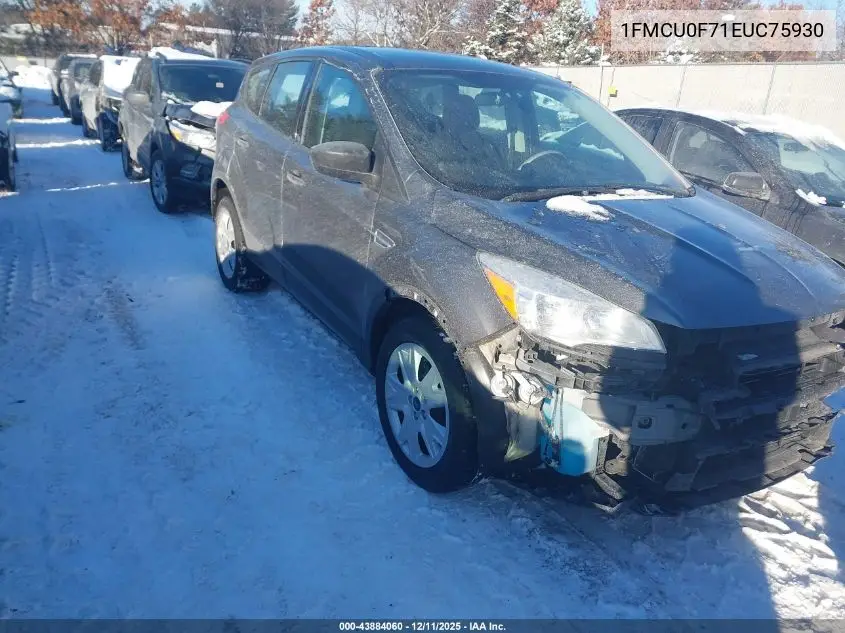 1FMCU0F71EUC75930 2014 Ford Escape S