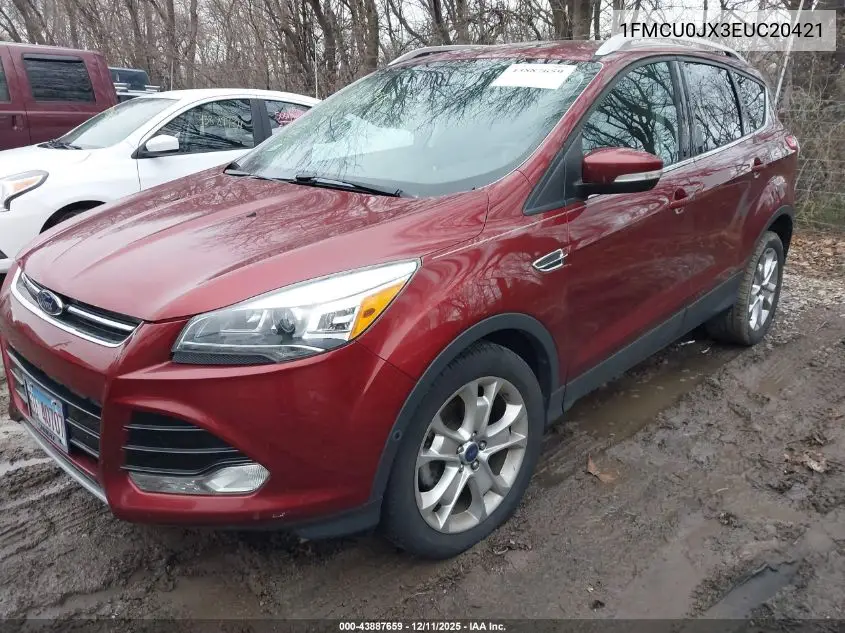 1FMCU0JX3EUC20421 2014 Ford Escape Titanium