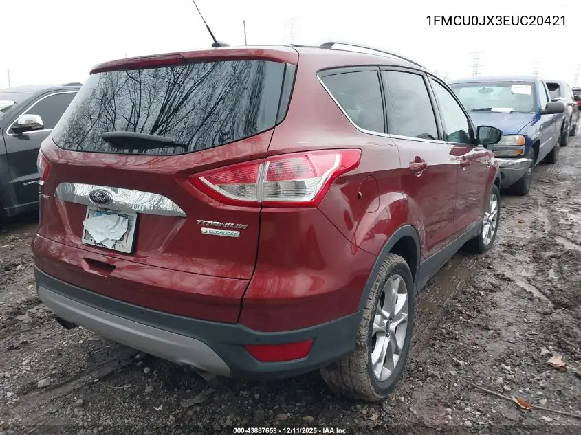 1FMCU0JX3EUC20421 2014 Ford Escape Titanium