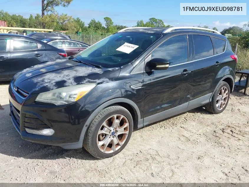 1FMCU0J9XEUD98781 2014 Ford Escape Titanium