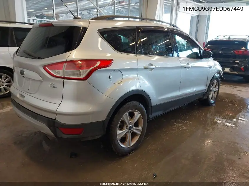 1FMCU9G97EUD67449 2014 Ford Escape Se