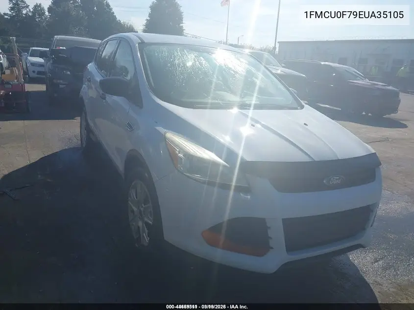 1FMCU0F79EUA35105 2014 Ford Escape S