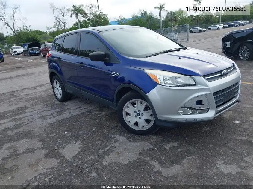 1FMCU0F76EUA35580 2014 Ford Escape S