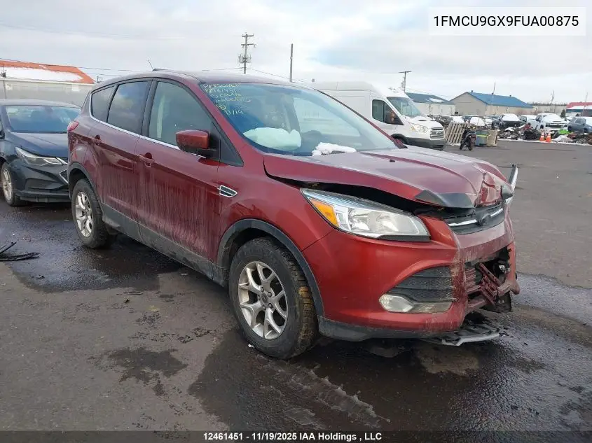 1FMCU9GX9FUA00875 2015 Ford Escape Se