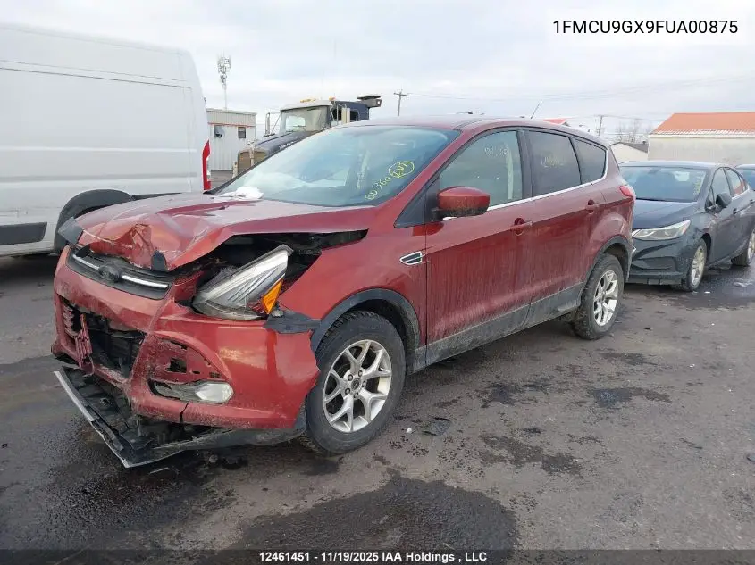 1FMCU9GX9FUA00875 2015 Ford Escape Se