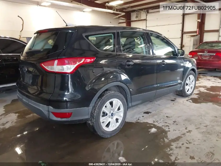1FMCU0F72FUB02905 2015 Ford Escape S
