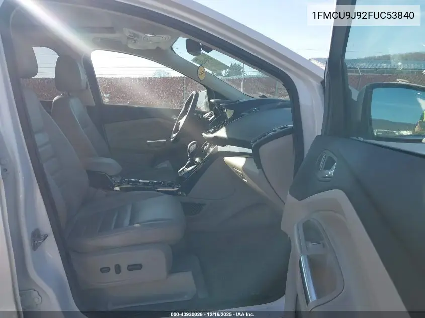 1FMCU9J92FUC53840 2015 Ford Escape Titanium