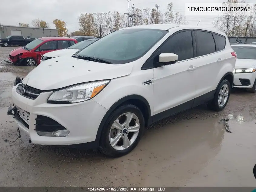 1FMCU0G98GUC02265 2016 Ford Escape Se