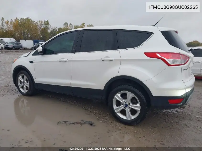 1FMCU0G98GUC02265 2016 Ford Escape Se