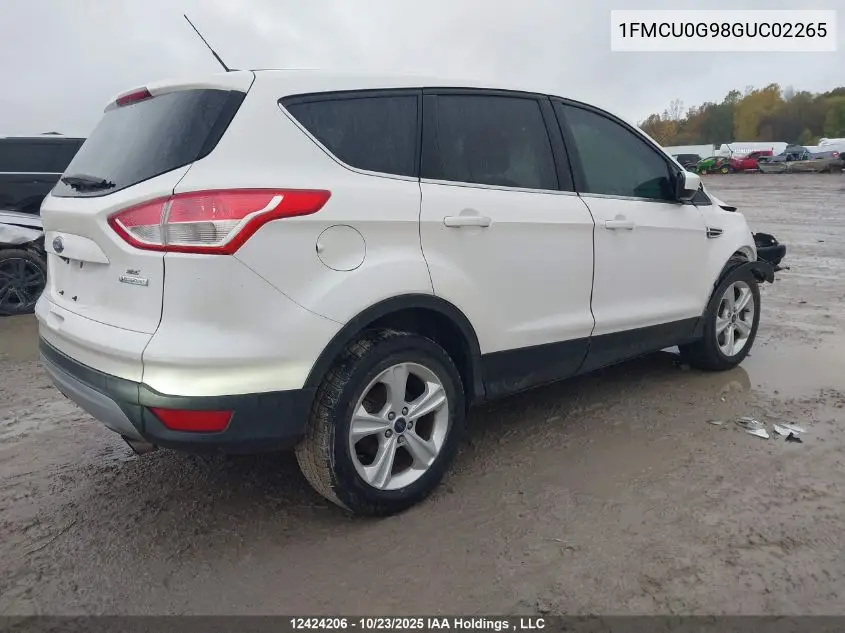 1FMCU0G98GUC02265 2016 Ford Escape Se
