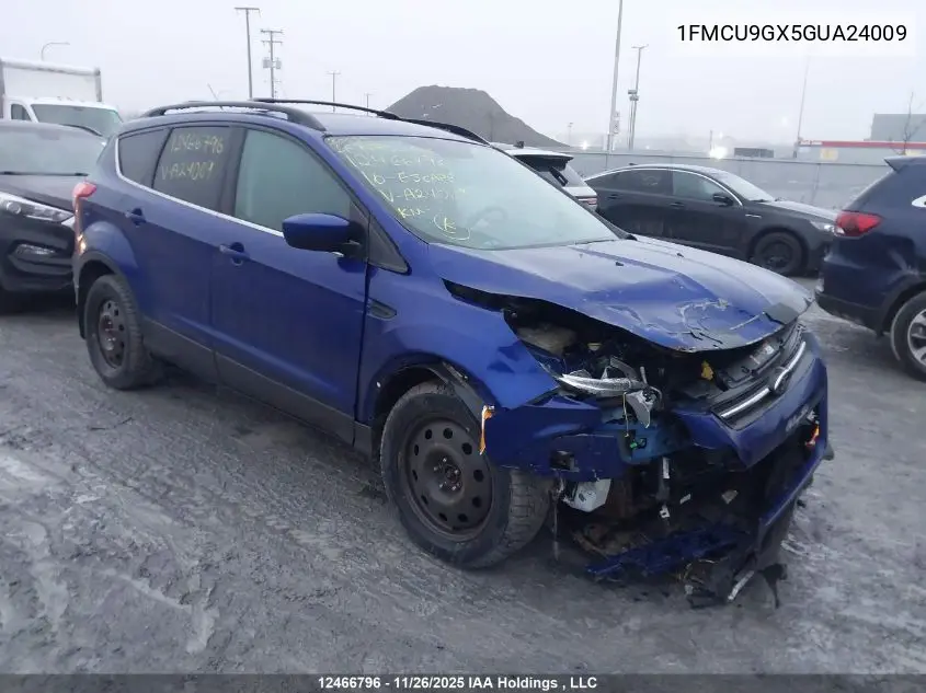 1FMCU9GX5GUA24009 2016 Ford Escape Se