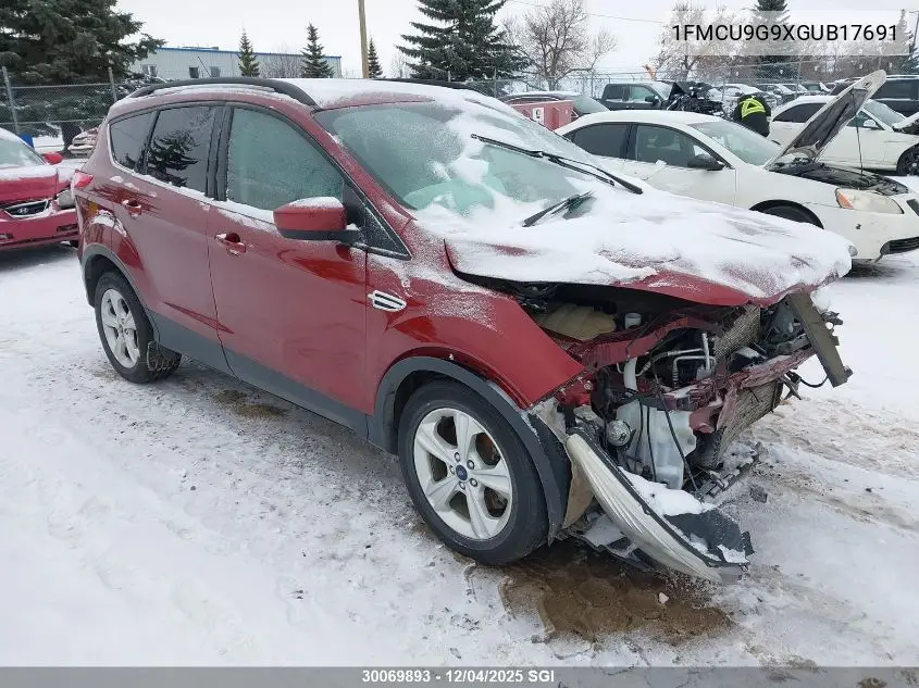 1FMCU9G9XGUB17691 2016 Ford Escape Se
