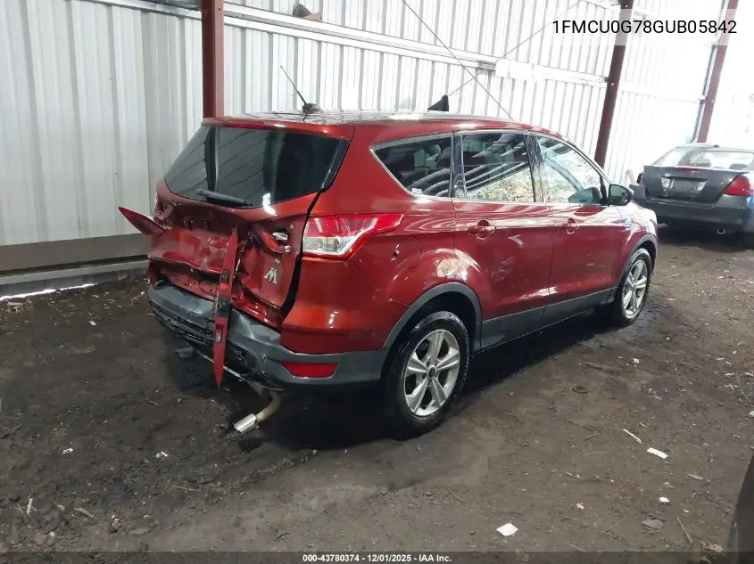 1FMCU0G78GUB05842 2016 Ford Escape Se
