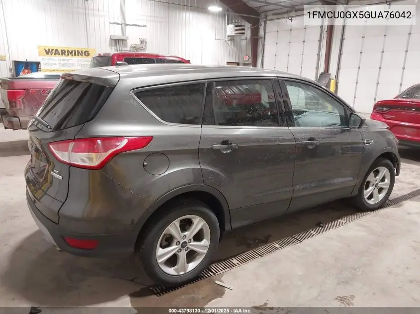 1FMCU0GX5GUA76042 2016 Ford Escape Se